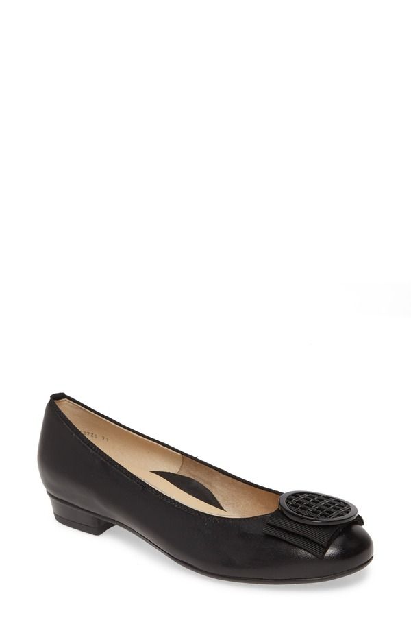 アラ レディース シューズ パンプス ara Bambi Flat Black Leather ブラック