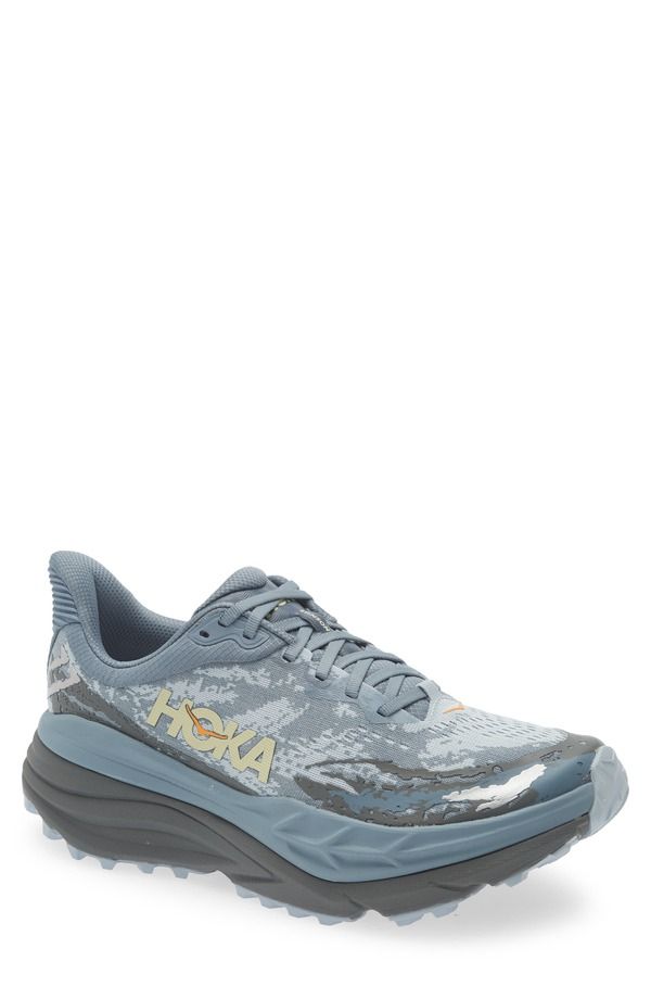 ホカオネオネ メンズ シューズ スニーカー HOKA Stinson ATR 7 Trail Running Shoe Slate Blue Asphalt Grey スレート