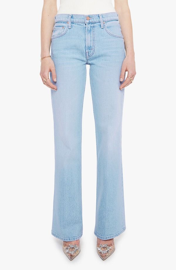 マザー レディース シューズ ブーツ・レインブーツカット ジーンズ MOTHER The Bookie Sneak Bootcut Jeans Cool As A Cat