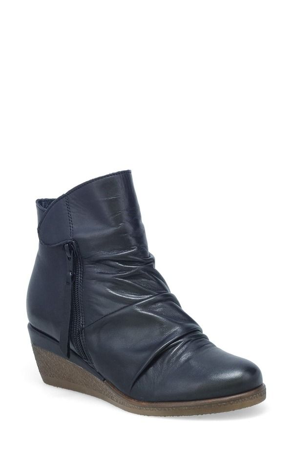 ミズムーズ レディース シューズ ブーツ・レインブーツ Miz Mooz Mayleen Wedge Bootie Black ブラック