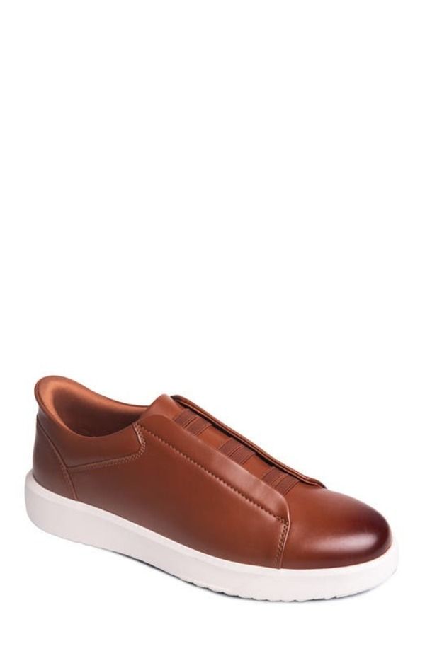 マークジョセフニューヨーク メンズ シューズ スニーカー レザー Marc Joseph New York Allen Street Hands Free Technology Lightweight Leather Sneaker Cognac Napa L