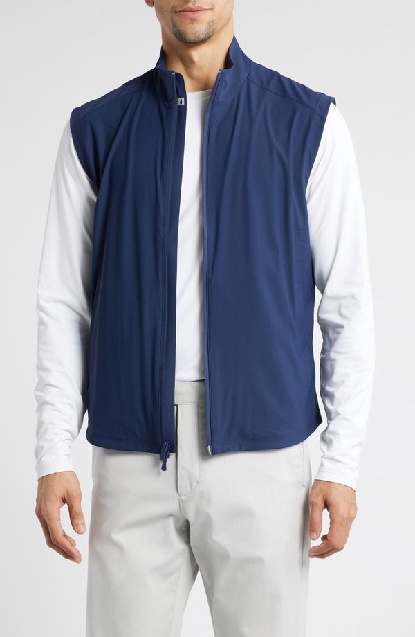 ジョニー オー メンズ アウター ベスト ナイロン johnnieO Zimmer Stretch Nylon Vest Navy ネイビー