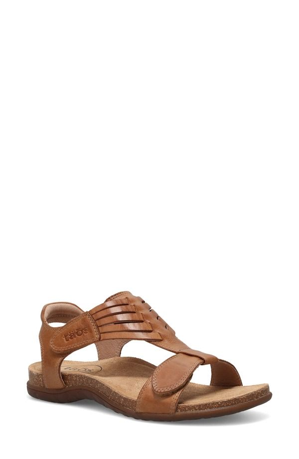 タウス レディース シューズ ヒール サンダル アンクル Taos Wonderful Ankle Strap Sandal Caramel