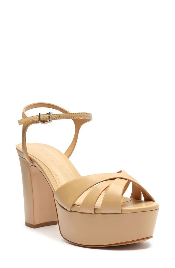 シュッツ レディース シューズ ヒール プラットフォーム サンダル Schutz Keefa Platform Sandalight Nude