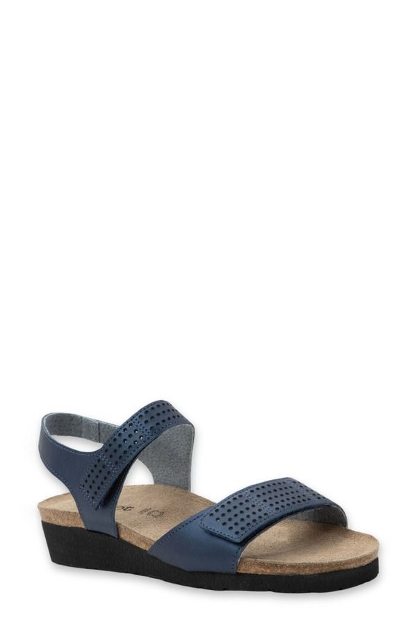 ナオト レディース シューズ ヒール サンダル Naot Vivian Wedge Sandal Polar Sea Leather