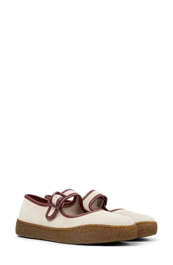 カンペール レディース シューズ パンプス Camper Peu Terreno Mary Jane Flat Light Beige ベージュ
