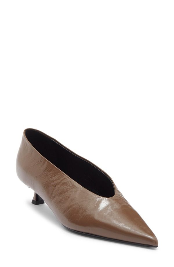 トニービアンコ レディース シューズ ヒール Tony Bianco Cherry Pointed Toe Kitten Heel Pump Liqueur Crinkle