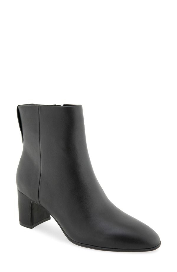 エアロソールズ レディース シューズ ブーツ・レインブーツ Aerosoles Mari Bootie Black Leather ブラック 36,270円