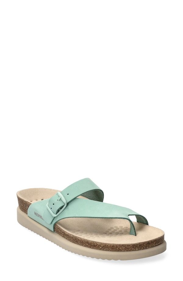 メフィスト レディース シューズ ヒール サンダル Mephisto Helen Toe Loop Sandalight Grass