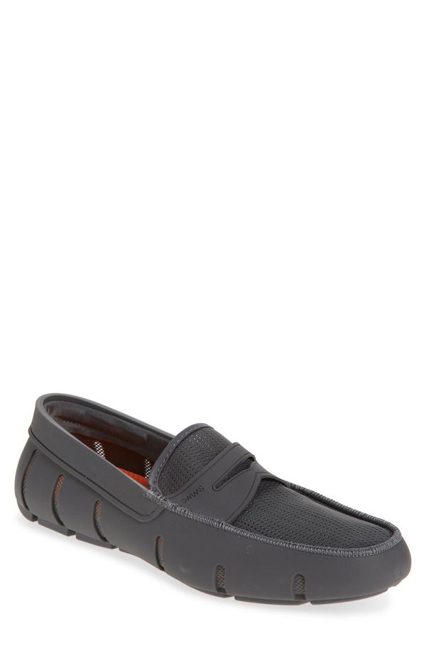 スウィムス メンズ シューズ ローファー Swims Penny Loafer Charcoal チャコール