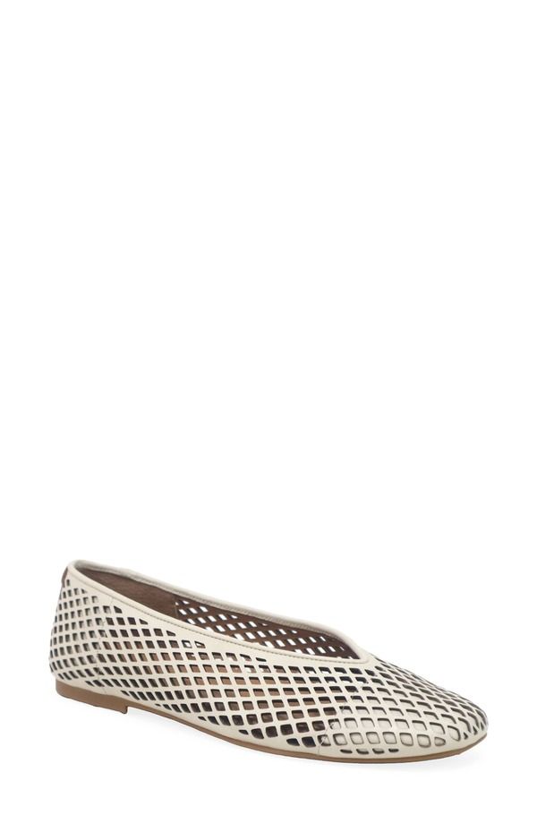 ジェントルソウルズ レディース シューズ パンプス Gentle Souls Willow Perf Ballet Flat Stone Leather ストーン