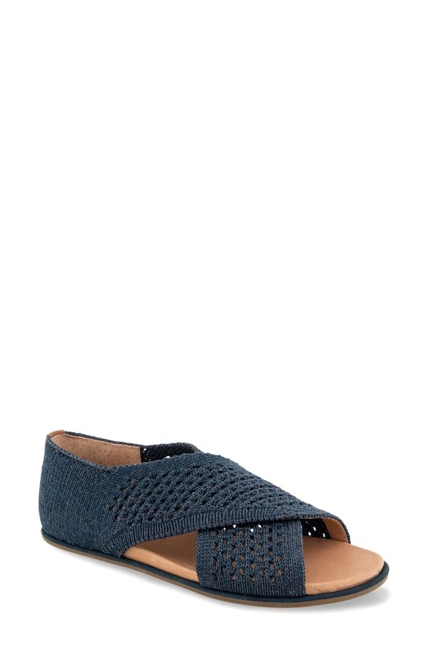 ジェントルソウルズ レディース シューズ サンダル Gentle Souls Laniey Sandal Navy Knit ネイビー