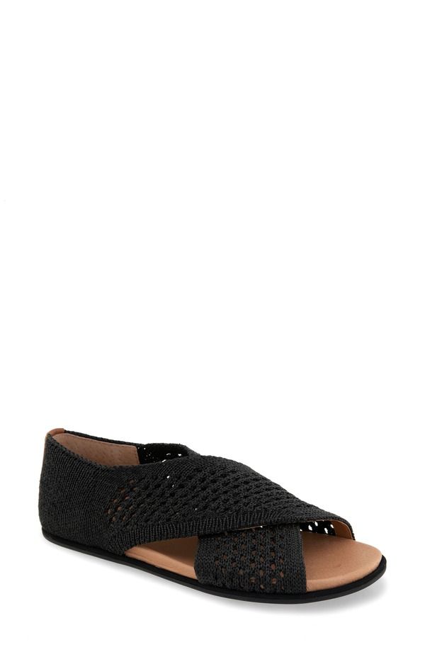 ジェントルソウルズ レディース シューズ サンダル Gentle Souls Laniey Sandal Blacknit ブラック
