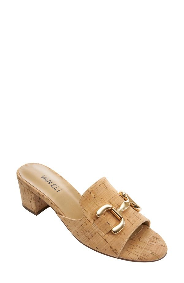 ベネリ レディース シューズ ヒール サンダル VANELi Oksana Block Heel Sandal Natural