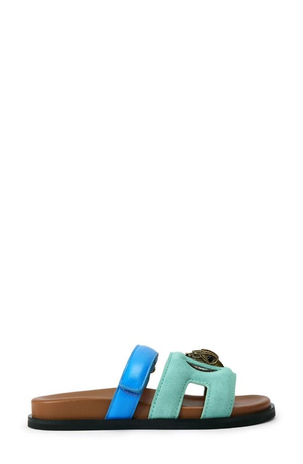 カートジェイガーロンドン レディース シューズ サンダル カットアウト Kurt Geiger London Eagle Cutout Slide Sandal Blue Multi ブルー