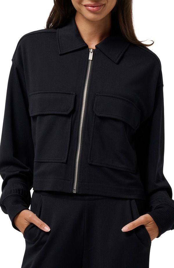 トラビスマヒュー レディース アウター ジャケット・ブルゾン TravisMathew Friday Ponte Utility Jacket Black ブラック