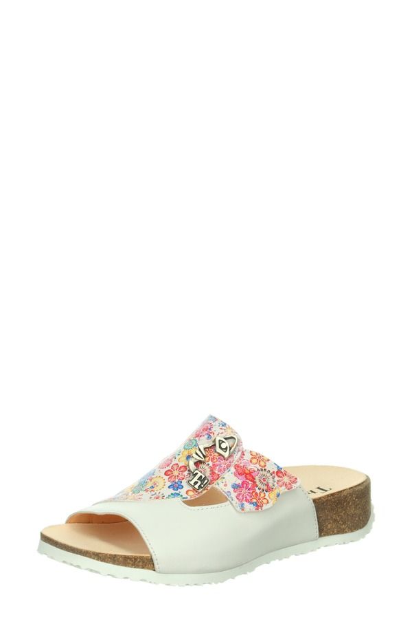 スィンク レディース シューズ ヒール サンダル Think Mizzi with Face Sandal BiancoKom