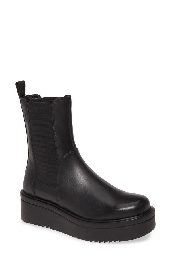 ヴァガボンド レディース シューズ ブーツ・レインブーツ チェルシーブーツ チェルシー Vagabond Shoemakers Tara Chelsea Boot Black Leather ブラック
