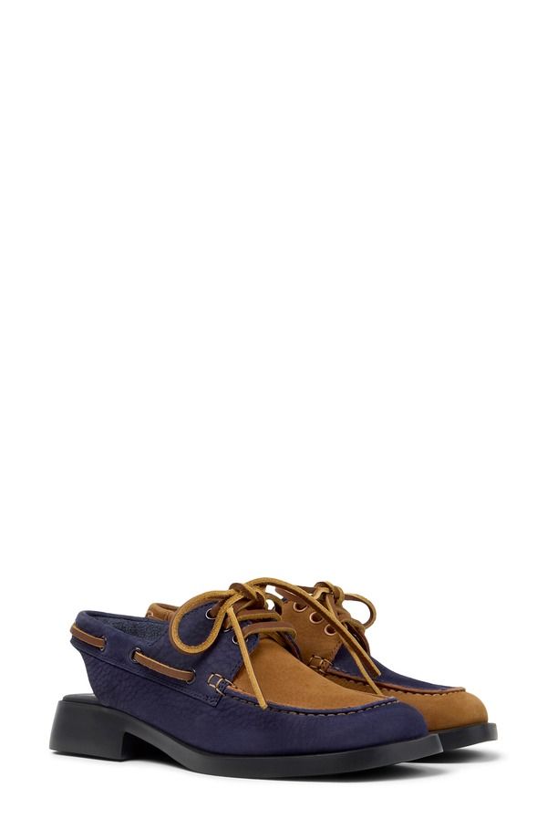 カンペール レディース シューズ ヒール ローファー Camper Donna Twins Mismatched Loafer Mule Multi Brown ブラウン 42,120円