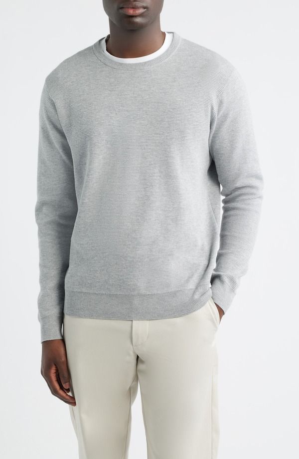 ピーター・ミラー メンズ アウター パーカー・スウェット セーター Peter Millar Coolspun Texture Sweater British Grey グレー 63,800円