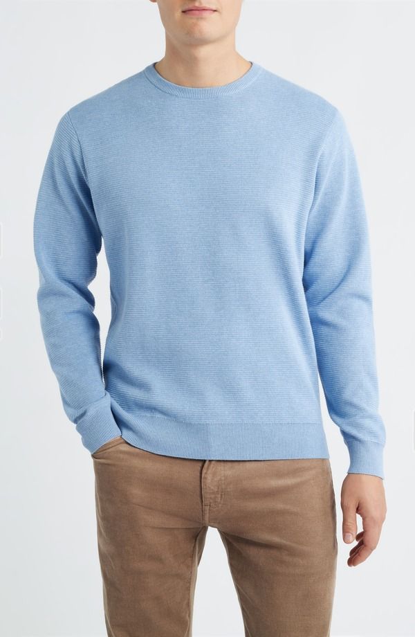 ピーター・ミラー メンズ アウター パーカー・スウェット セーター Peter Millar Coolspun Texture Sweater Cloudy Blue ブルー 63,800円
