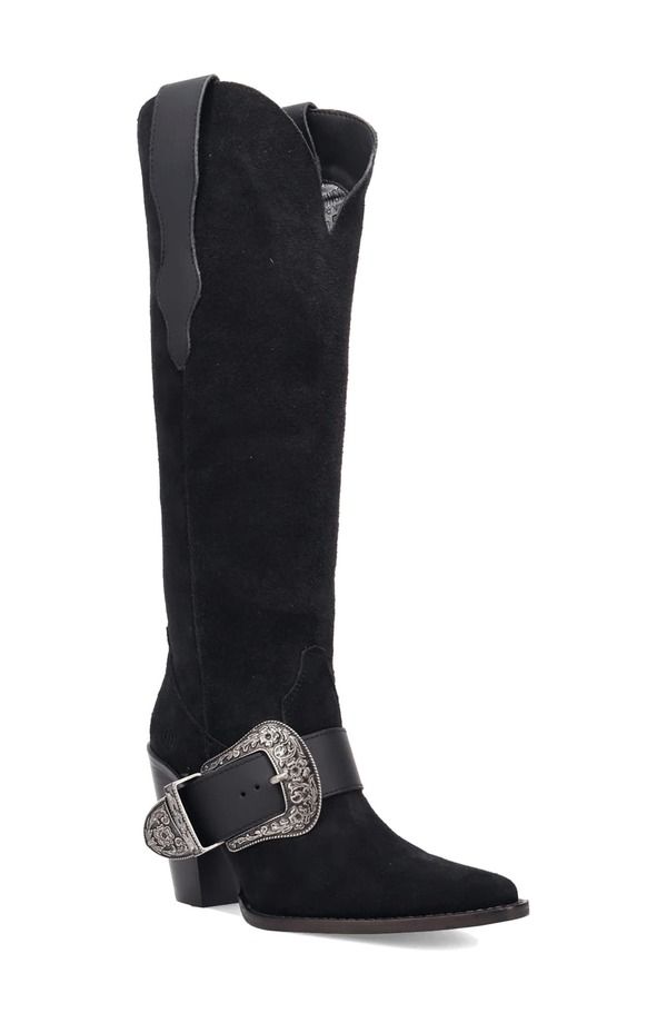 ディンゴ レディース シューズ ブーツ・レインブーツ Dingo Yeehottie Over the Knee Western Boot Black ブラック