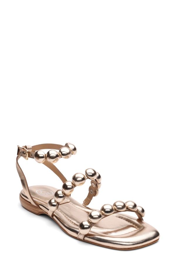 アッシュ レディース シューズ サンダル Ash Regy Pompom Sandal Mekongold ゴールド