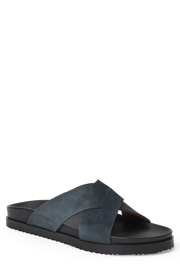 ブルーノマグリ メンズ シューズ サンダル Bruno Magli Bologna Slide Sandal Navy Nubuck ネイビー