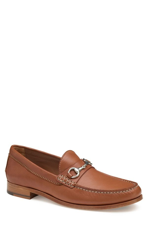 ジョンストンアンドマーフィー メンズ シューズ ローファー Johnston Murphy Baldwin Bit Loafer Cognac Sheepskin