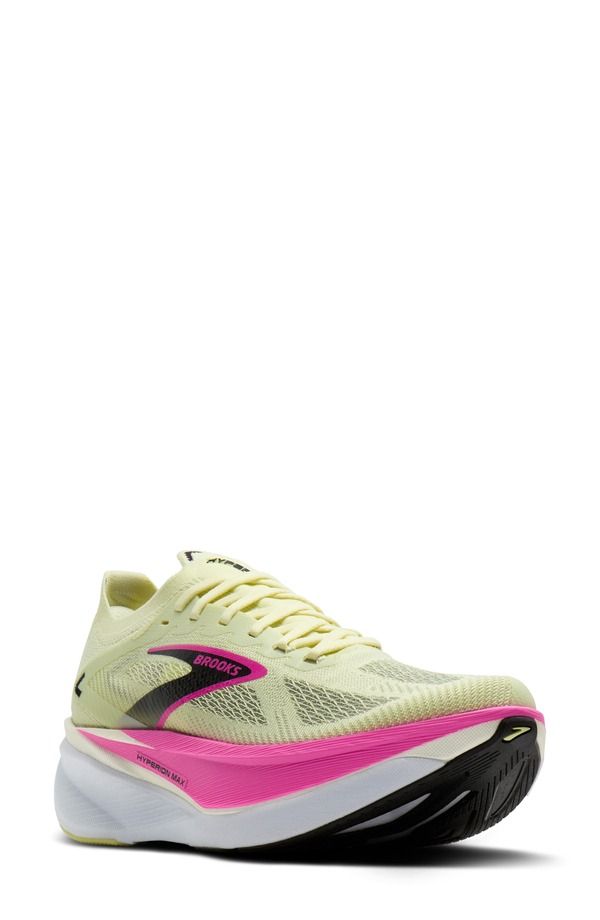 ブルックス レディース シューズ スニーカー Brooks Hyperion Max 3 Running Shoe Luminary Cyber Pink Black ブラック