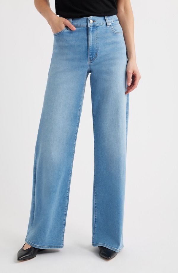 フレーム レディース ボトムス デニムパンツ ワイドレッグ ハイウエスト ジーンズ FRAME Long Le Slim Palazzo High Waist Wide Leg Jeans Honeymoon