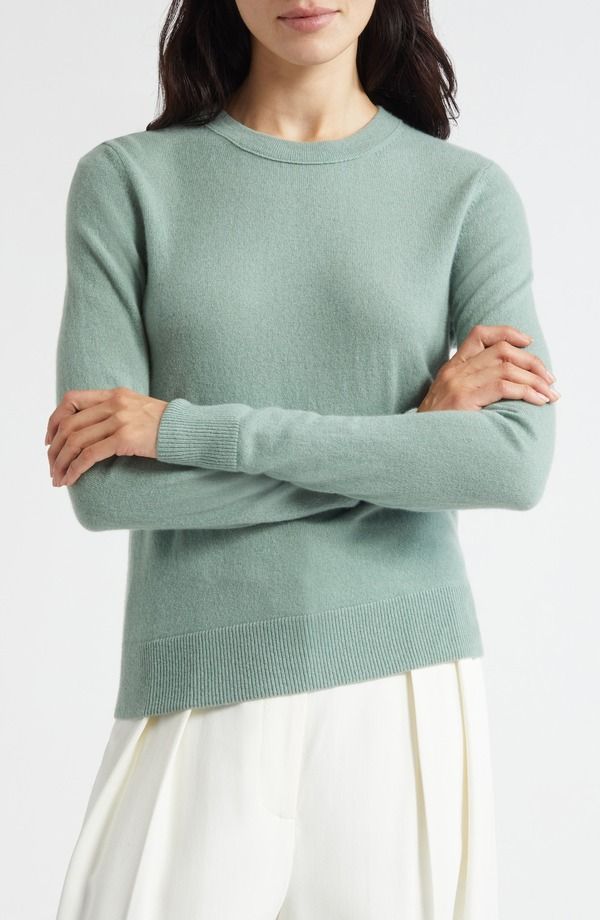 ヴィンス レディース アウター パーカー・スウェット クルーネック セーター Vince Classicrewneck Cashmere Sweater Pistacchio 42,480円