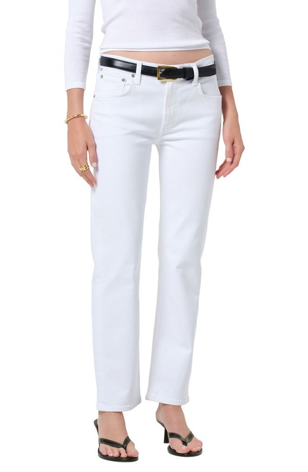 シチズンズ オブ ヒューマニティ レディース ボトムス デニムパンツ ストレート ジーンズ Citizens of Humanity Anissa Straight Leg Jeans Bon White ホワイト