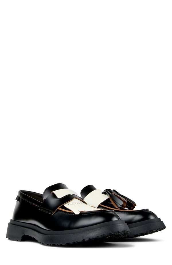 カンペール メンズ シューズ スリッポン・ローファー Camper Walden Mismatched Loafer New Black ブラック