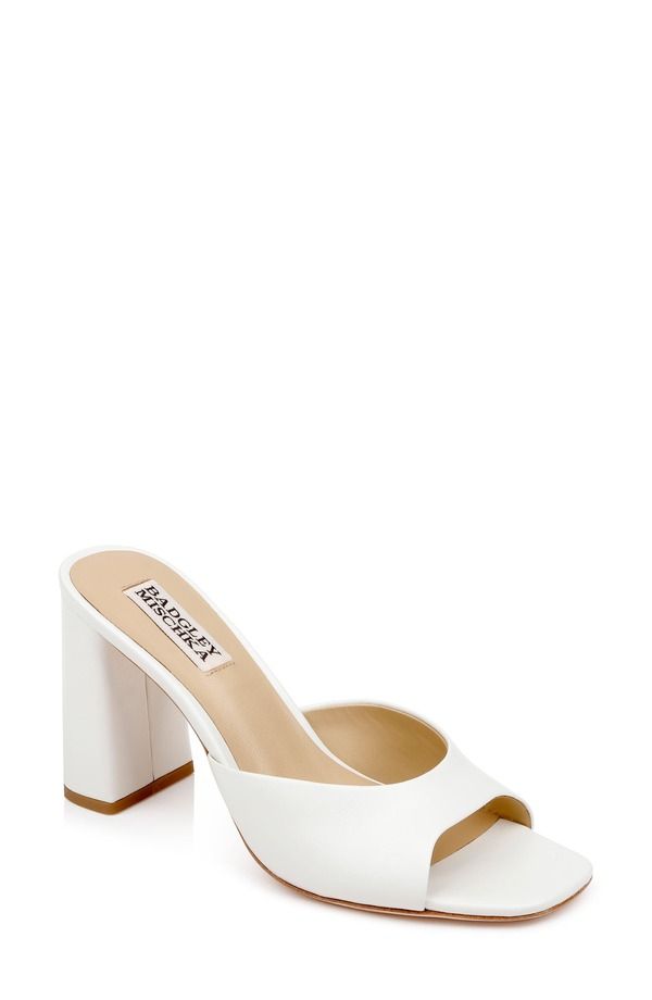 バッドグレイミッシカ レディース シューズ ヒール サンダル Badgley Mischka Collection Cadence Slide Sandal Soft White ホワイト