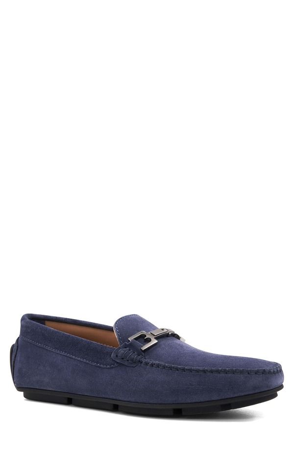 ブルーノマグリ メンズ シューズ スリッポン・ローファー Bruno Magli Taso Bit Driving Loafer Light Blue Suede ブルー