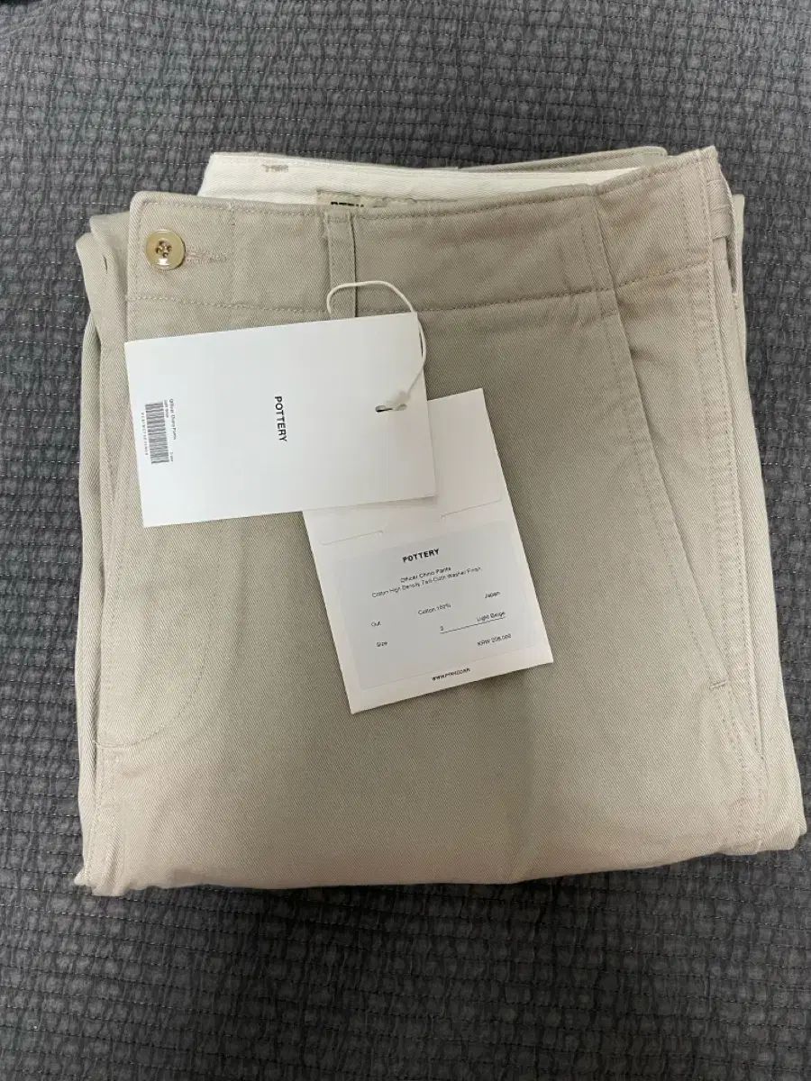 3 タグ付き新品 23シーズン ポッタリー オフィサー チノ パンツ ライトベージュ