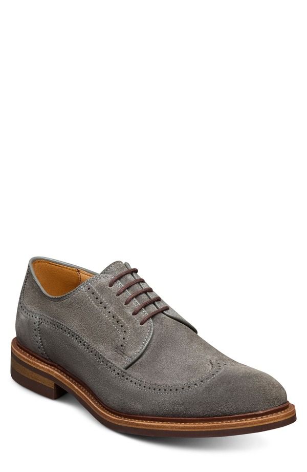 アレン エドモンズ メンズ シューズ オックスフォード ウィングチップ ダービー ブローグ Allen Edmonds Winston Wingtip Brogue Derby Grey グレー