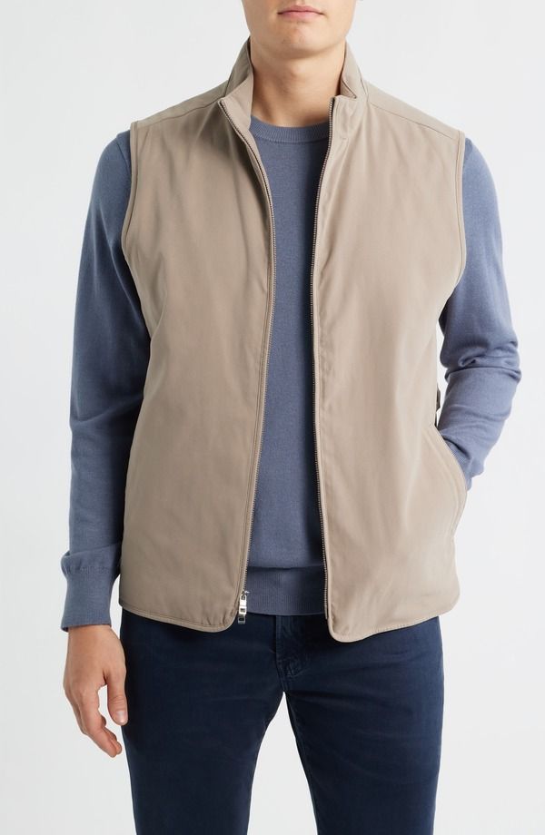 ピーター・ミラー メンズ アウター ジャケット・ブルゾン ベスト Peter Millar Bleecker Zip Vest Biscotti