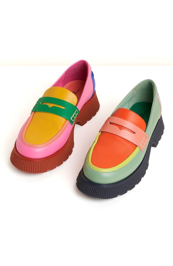 シャーロットストーン レディース シューズ スリッポン・ローファー Charlotte Stone Adamismatched Lug Sole Penny Loafer Solimar 46,080円