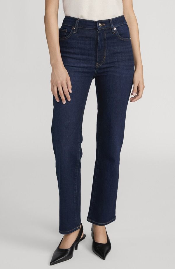 フレーム レディース ボトムス デニムパンツ ストレート ハイウエスト アンクル ジーンズ FRAME Pixie Le Sleek Straight High Waist Ankle Straight Leg Jeans Fairway