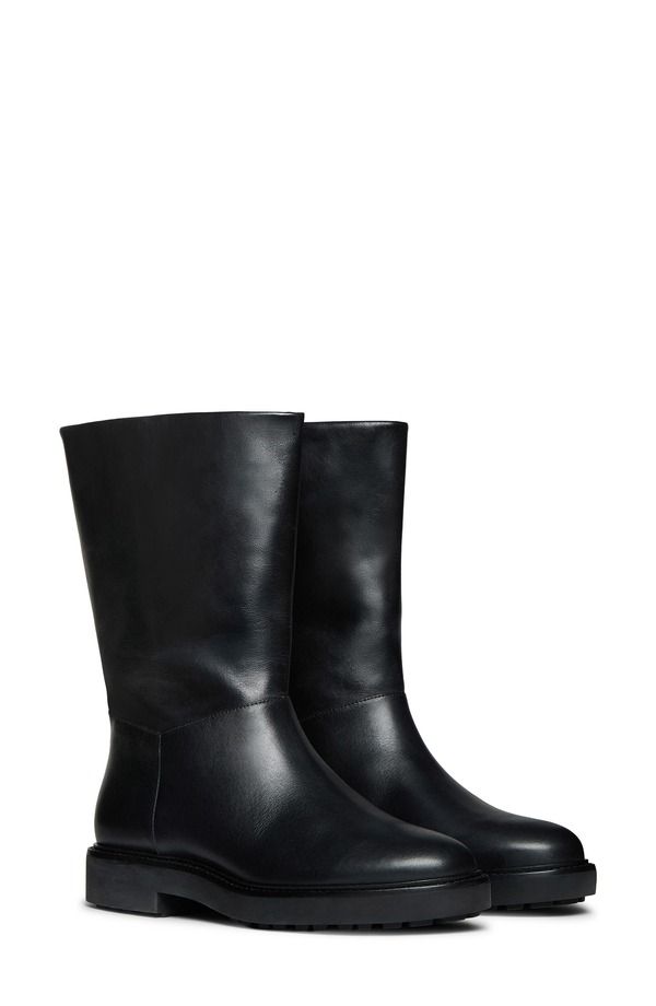 リフォーメーション レディース シューズ ブーツ・レインブーツ Reformation Dorinda Boot Black Leather ブラック