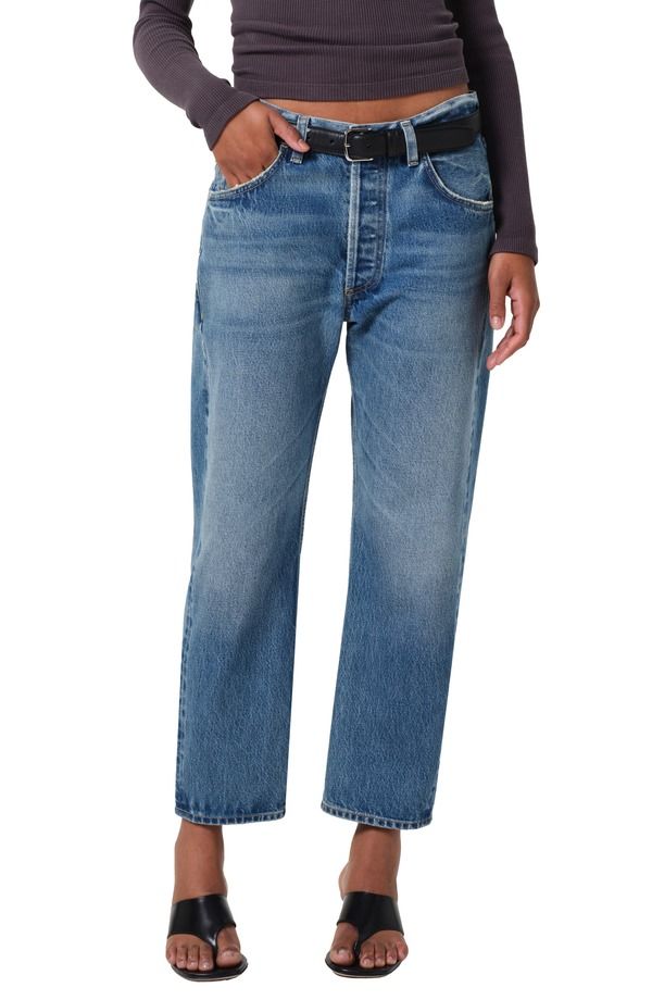 シチズンズ オブ ヒューマニティ レディース ボトムス デニムパンツ ハイウエスト ジーンズ Citizens of Humanity Winslow High Waist Crop Boyfriend Jeans Pacifica