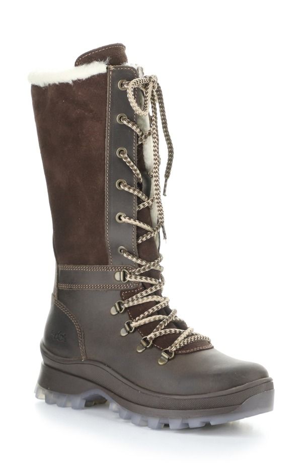 ボスアンドコー レディース シューズ ブーツ・レインブーツ ウール Bos Co Dell Waterproof Wool Faux Shearling Lined Boot Coffee コーヒー