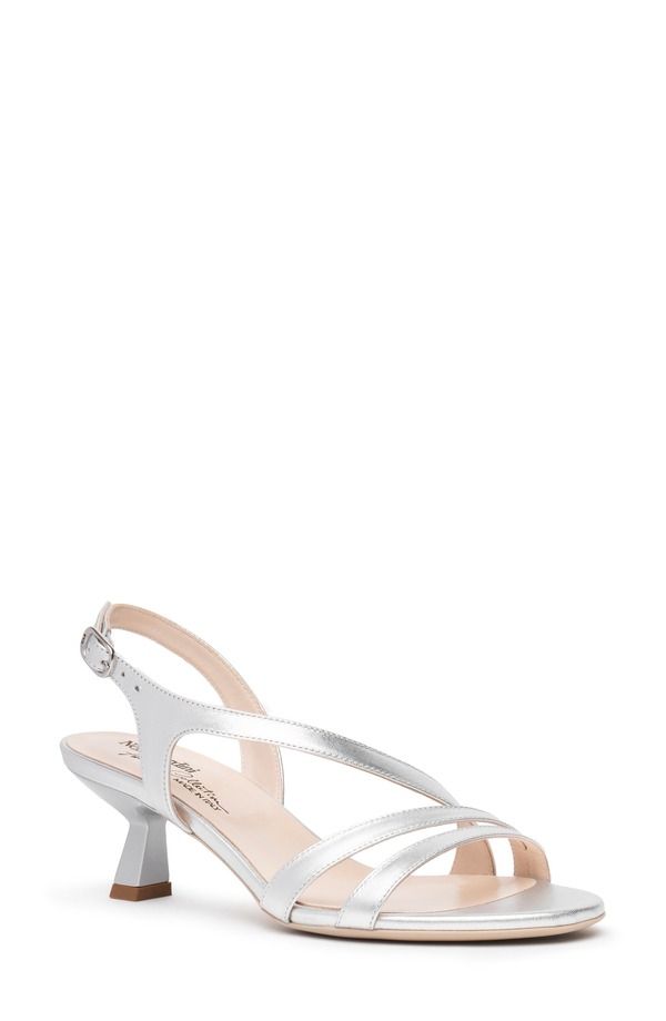 ネーロ ジャルディーニ レディース シューズ ヒール サンダル NeroGiardini Slingbackitten Heel Sandal Silver シルバー 52,680円