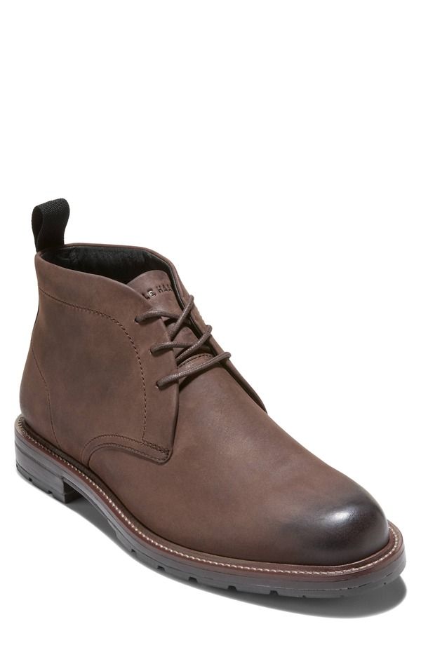 コールハーン メンズ シューズ ブーツ・レインブーツ Cole Haan Roundhill Grand Waterproof Chukka Boot Dark Chocolate Nubuck チョコレート