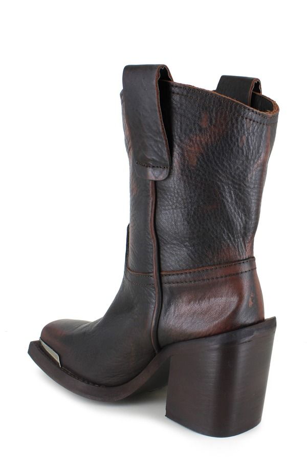 ジジ レディース シューズ ブーツ・レインブーツ ZIGI Joshi Western Boot Brown Leather ブラウン