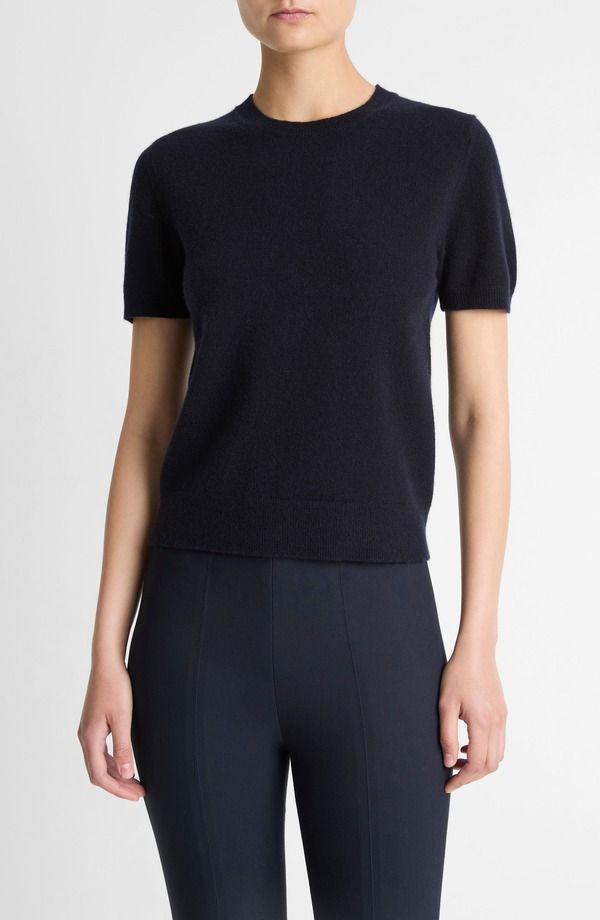 ヴィンス レディース アウター パーカー・スウェット クルーネック ウール セーター Vince Wool Cashmere Blend Crewneck Sweater Black ブラック