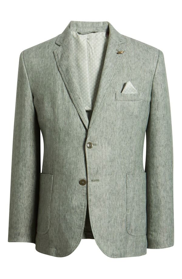 ジョンストンアンドマーフィー メンズ アウター ジャケット・ブルゾン ブレザー リネン Johnston Murphy Conley Linen Blend Blazer Sage Washed Linen セージ