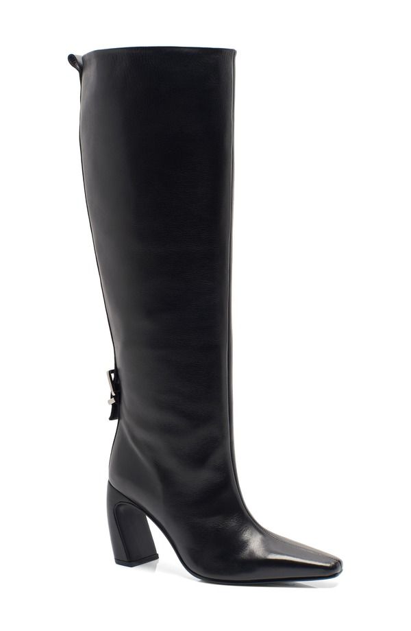 フリーピープル レディース シューズ ブーツ・レインブーツ Free People Date Night Knee High Boot Black Leather ブラック 49,680円